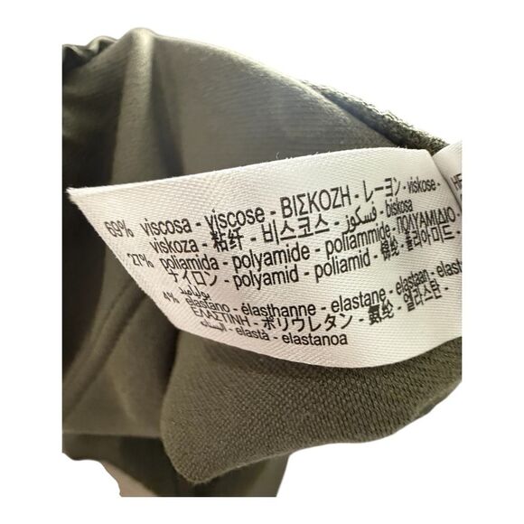 ZARA Olive Green High Waist Relaxed Fit Trousers Women’s Size Small - Picture 10 of 10